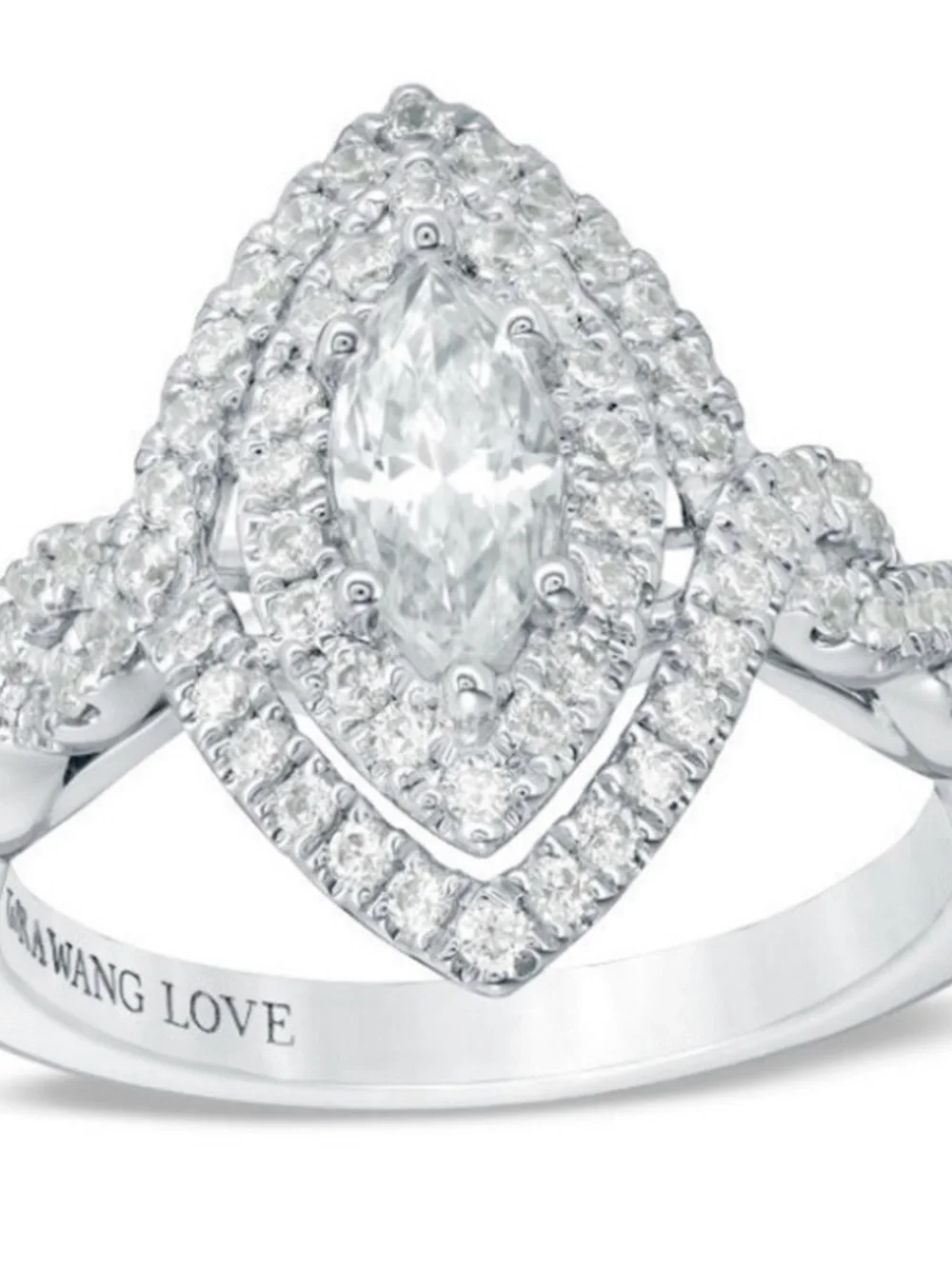 Vera Wang Love Collection Marquise Engagement Ring